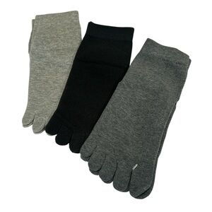 Men's Toe Socks - Black and Gray